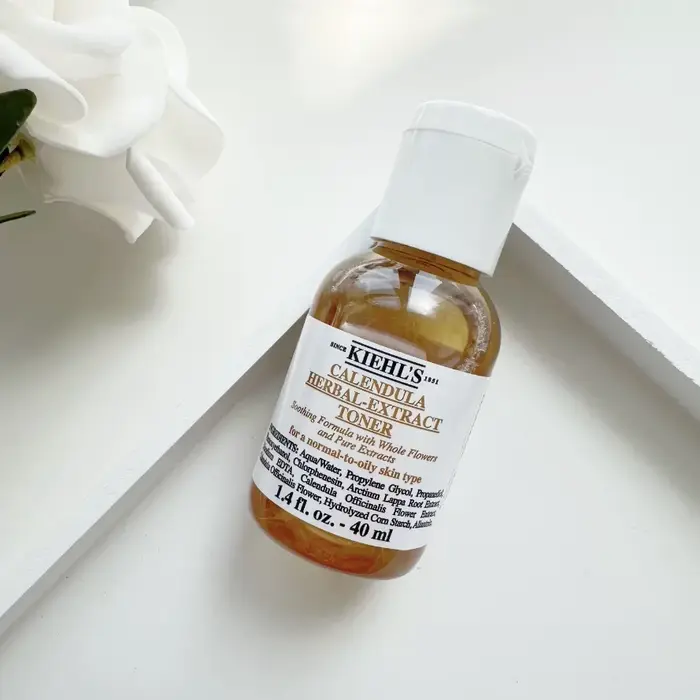 Tonique à l'extrait de calendula Kiehls 250ml 40ml Sans alcool Apaisant Contrôle du sébum Soulagemen