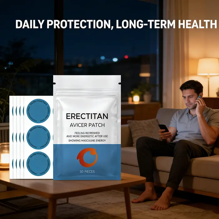  Patchs de Soin Corporel Quotidien Revitalisants pour Hommes : Énergie Masculine et Vitalité Fonctionnelle Maintenues