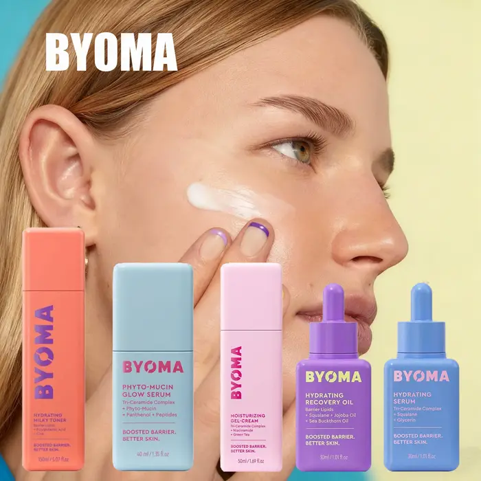 BYOMA Phyto-Mucin Glow Serum Huile Visage Luxe Hydratation Profonde et Réparation de la Barrière Cutanée Complexe Tri-Céramide Peptides
