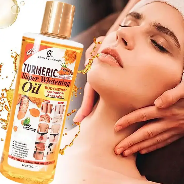 Sérum éclaircissant pour le visage au curcuma