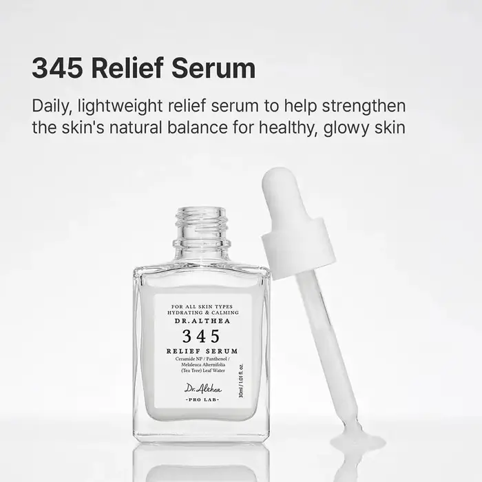 Sérum Apaisant Hydratant Coréen 345 : Essence Visage Réductrice de Rougeurs, Nourrissante et Hydratation Longue Durée pour Soin de la Peau