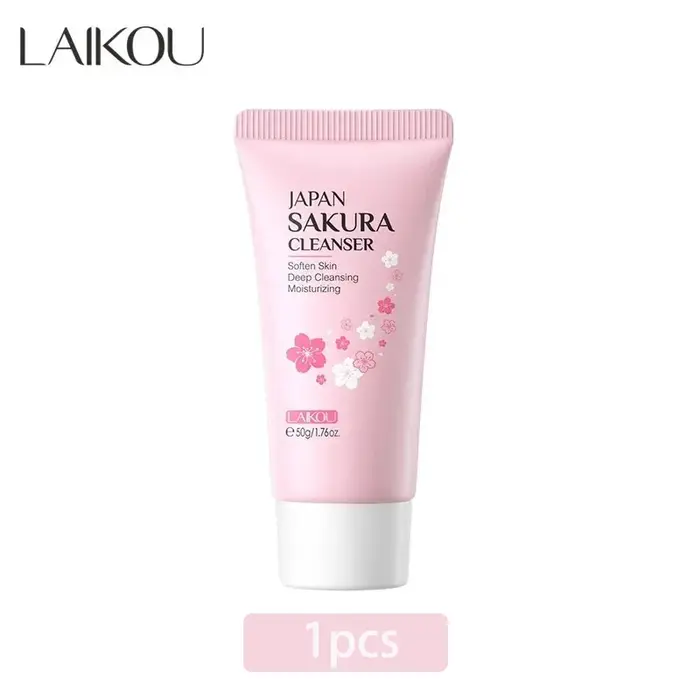 LAIKOU Sakura nettoyant pour le visage mousse lavage du visage supprimer points noirs hydratant rétr
