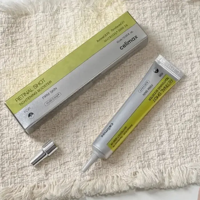 Celimax The Vita A Retinal Shot : Coffret Booster Raffermissant pour la Peau (Crème Contour des Yeux 15ml & Sérum