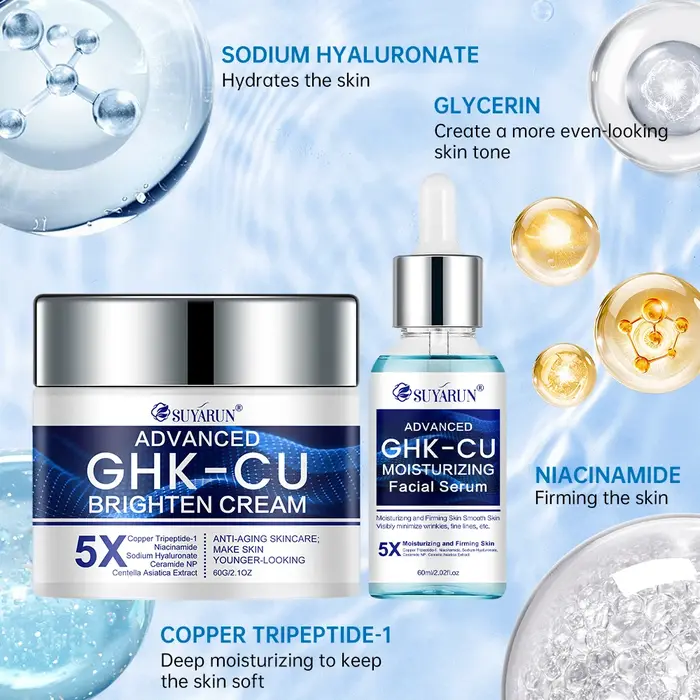 Crème et sérum SUYARUN GHK-CU - Hydratant facial anti-âge