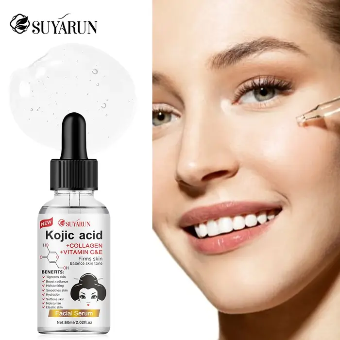 SUYARUN Sérum visage propolis VITAMIN E & Kojic Acid - Traitement anti-âge éclaircissant