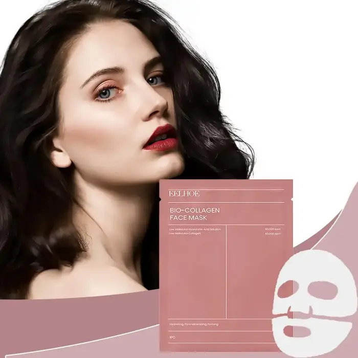 Masque facial au collagène