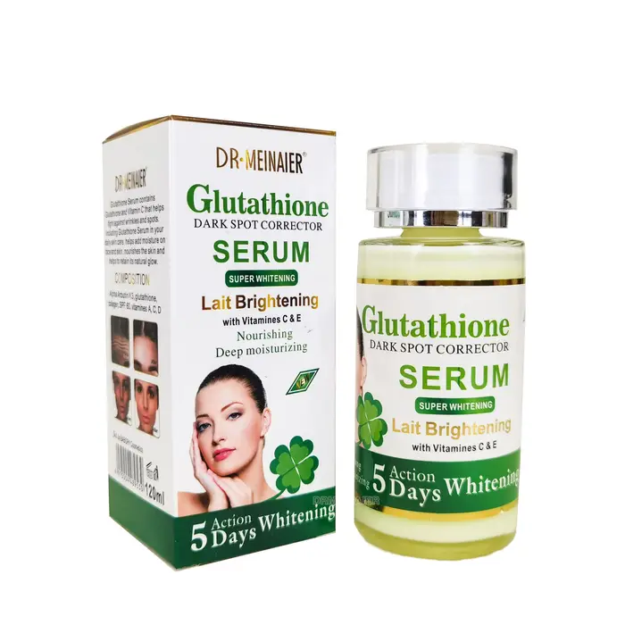 Sérum au glutathion 120 ml pour le visage et les yeux pour éclaircir la peau