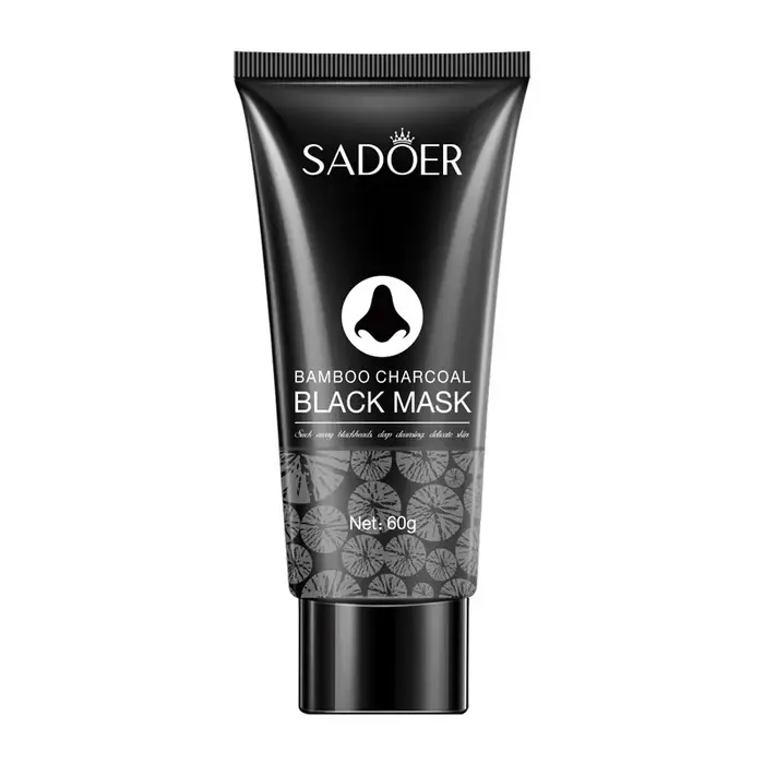 Masque anti-points noirs au charbon de bambou, crème nettoyante pour le nez, masque peel-off noir po
