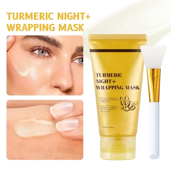 Masque Peel Off pour envelopper la nuit au curcuma