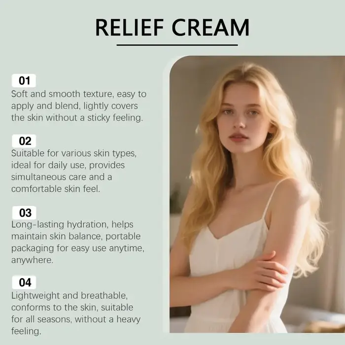 Crème anti-frottement pour la peau 57g, lotion hydratante et apaisante, anti-irritations pour peaux sensibles, réparation de la barrière cutanée, crème de soin corporel