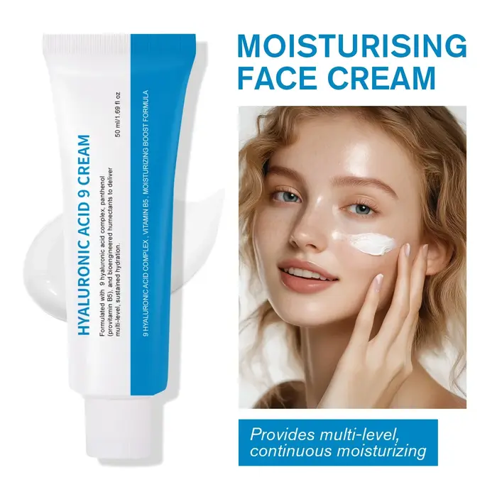 Acide hyaluronique 9 crème complexe vitamine B5 hydratation profonde Anti-âge apaise l'irritation accélère la barrière de guérison soin réparateur
