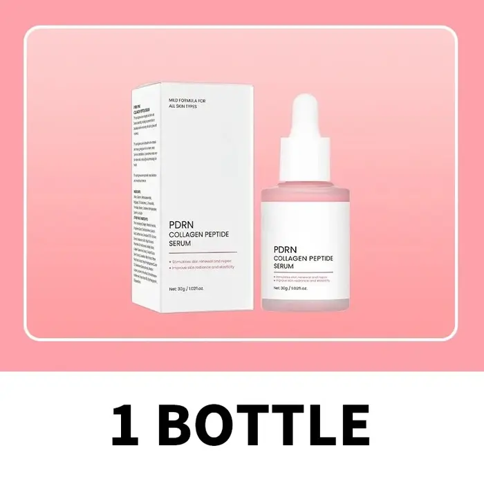 Sérum facial au collagène PDRN de saumon pour peaux ternes - Améliore l'élasticité, renouvelle et ré