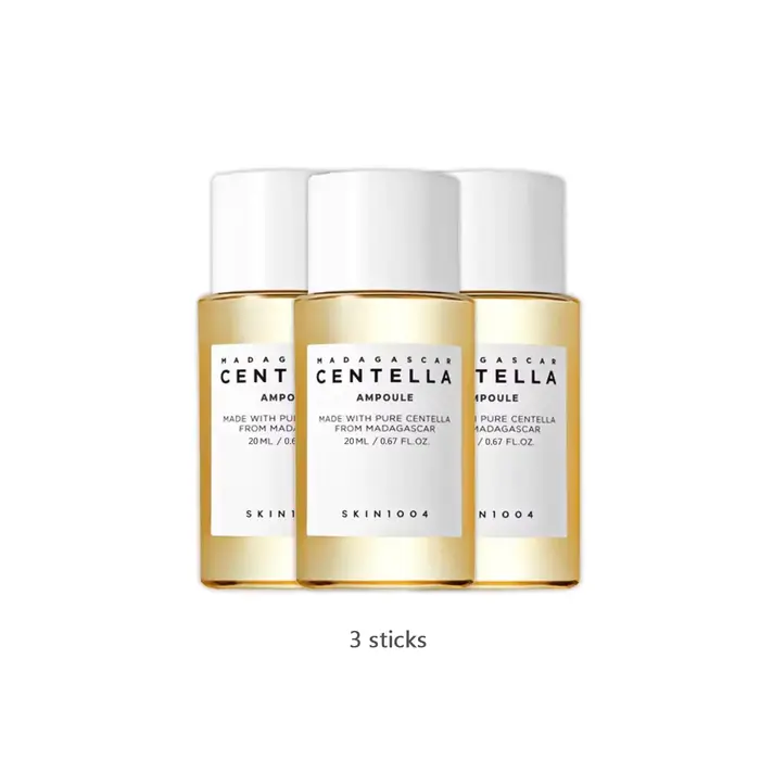 Ampoule à la Centella Asiatica de Madagascar SKIN1004, absorption rapide et non collante, apaise vis