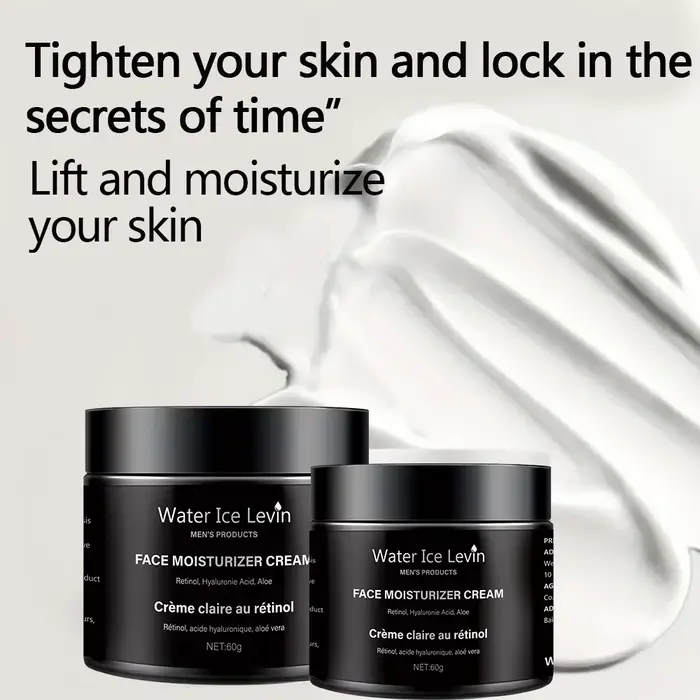 Crème hydratante pour le visage contenant des ingrédients naturels purs, hydrate et lisse efficacement la peau, s'absorbe facilement et n'est ni grasse ni collante, convient à tous les types de peau