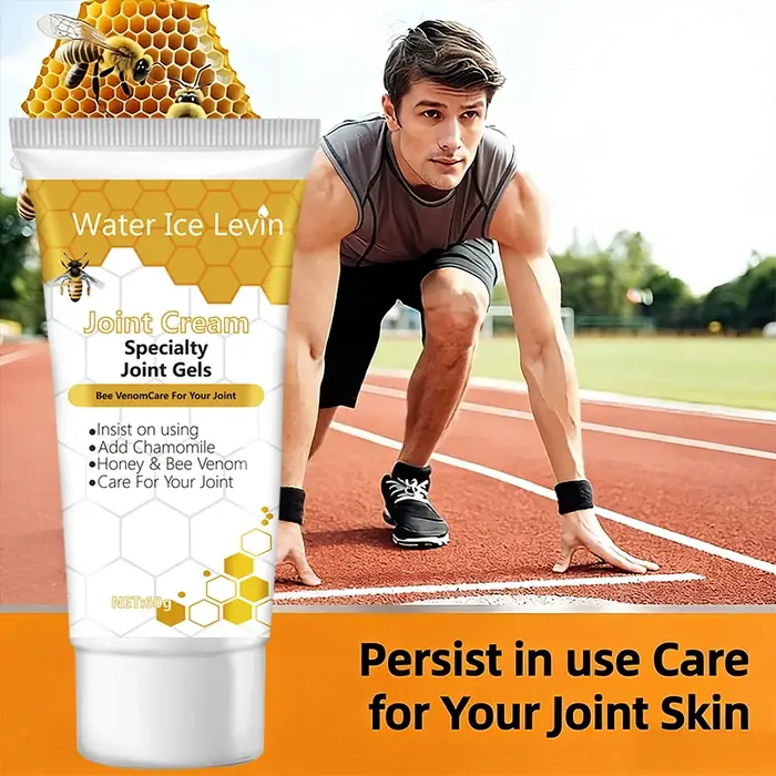 Crème Corporelle Raffermissante Hydratante au Venin d'Abeille Collagène Acide Hyaluronique Miel Apaisante Hypoallergénique 60g pour Tous Types de Peau Quotidien