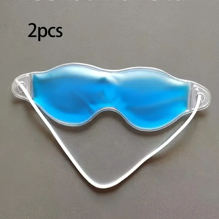2 masques pour les yeux en gel, soulagent les cernes et la fatigue, patchs oculaires réutilisables à