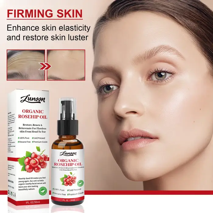 Huile Essentielle de Rose Musquée pour le Visage et le Corps – Soin Hydratant Anti-Dessèchement, Éclaircissant et Huile de Massage Hydratante