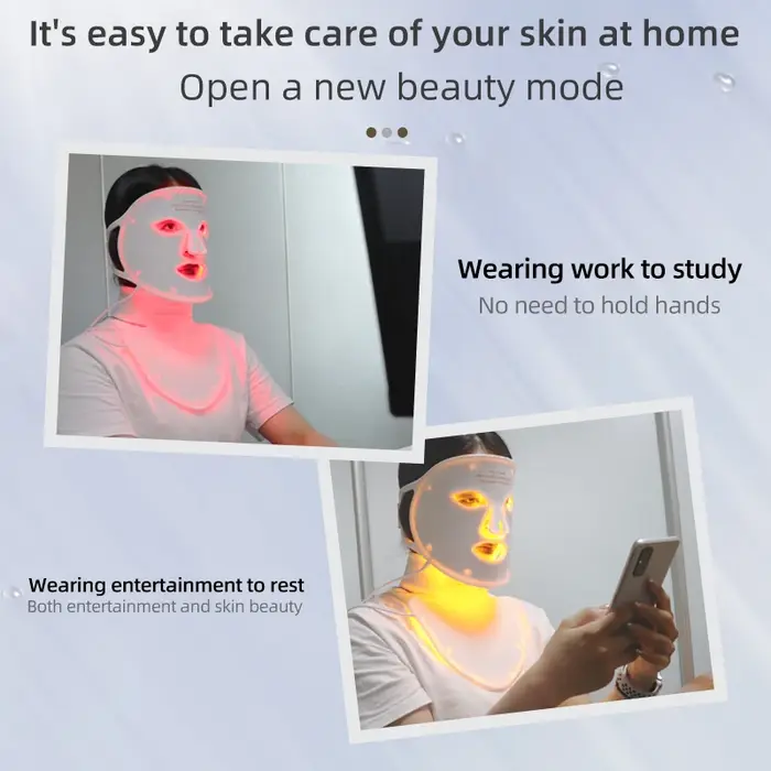 Masque Facial Led en Silicone