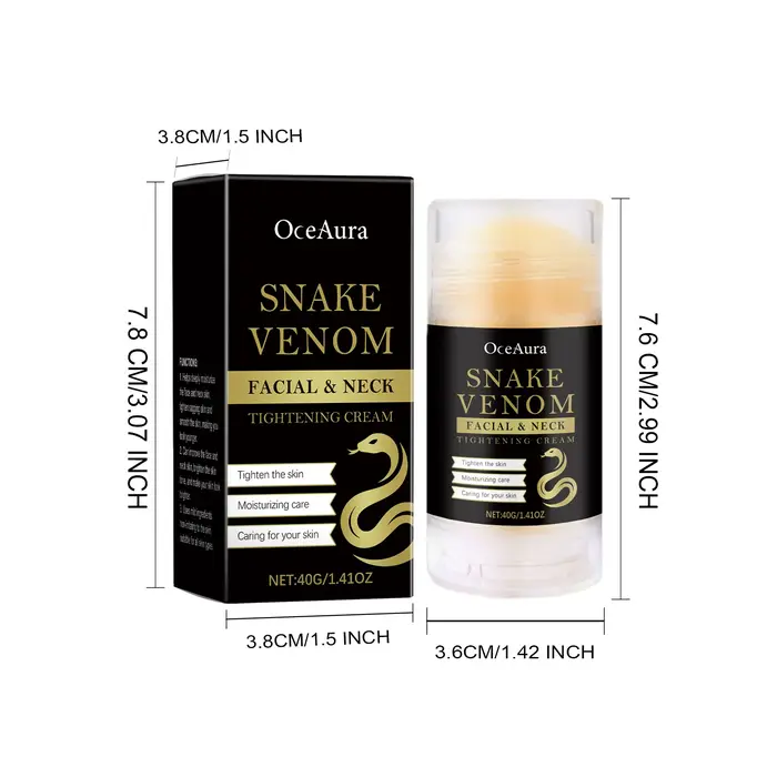 Bâton de soin du cou au venin de serpent, éclaircit les ridules, raffermissant, Lifting du visage, c