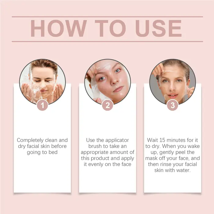Masque facial décollable au collagène coréen