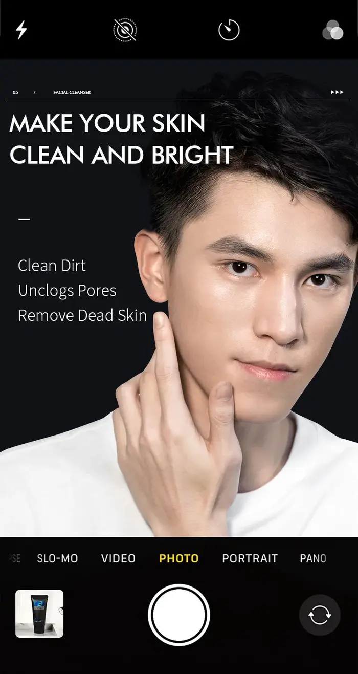 LAIKOU – nettoyant pour le visage pour hommes