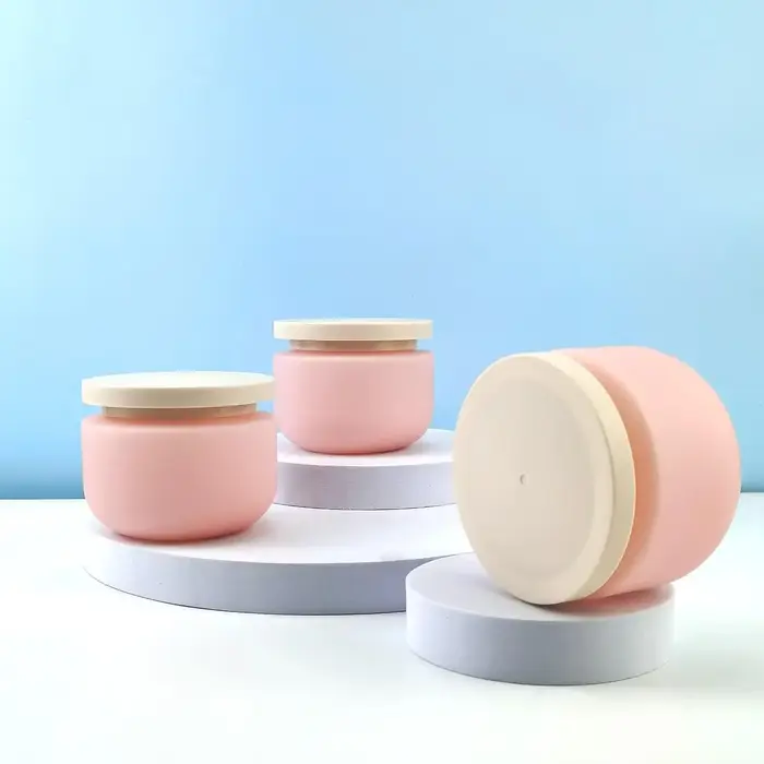 Pot de crème rose rechargeable de 250g
