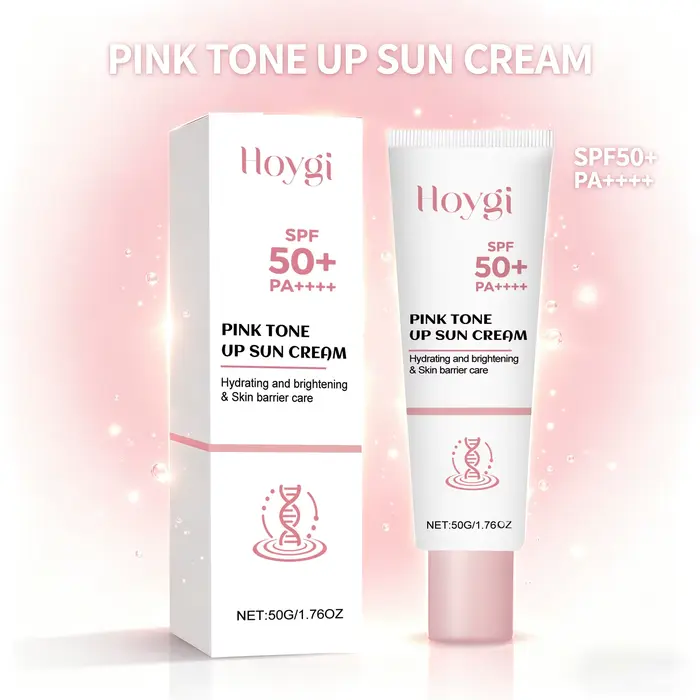 Crème solaire tonifiante rose SPF50+ PA+++ Protection UV éclaircissante