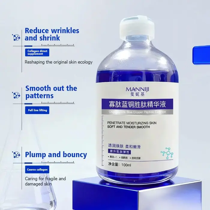 Essence raffermissante au cuivre et aux peptides bleus et rouges 100 ml