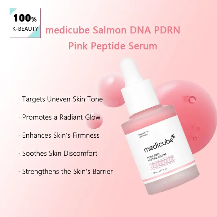 Sérum peptidique rose Medicube Salmon DNA PDRN