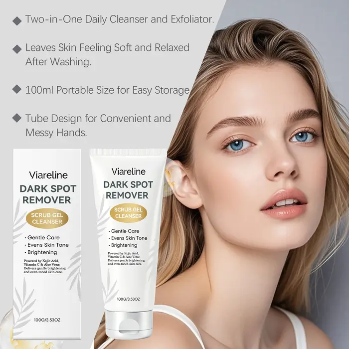 Gel Nettoyant Exfoliant Éclaircissant pour le Visage – Nettoyage Profond des Pores