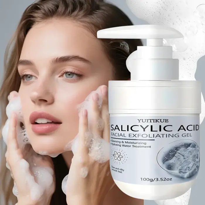 Gel exfoliant à l'acide salicylique YUITIKUE | Nettoyage en profondeur et hydratation pour une peau propre et soyeuse