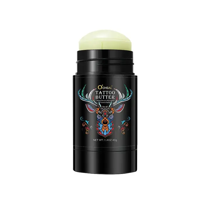 Crème de soin pour tatouage, baume nourrissant pour tatouage, stick pour une préservation durable de la couleur, pâte apaisante pour la peau tatouée