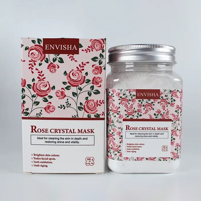 Masque Facial en poudre pour soins de la peau, acide hyaluronique, Rose, camomille, jasmin, hydratan