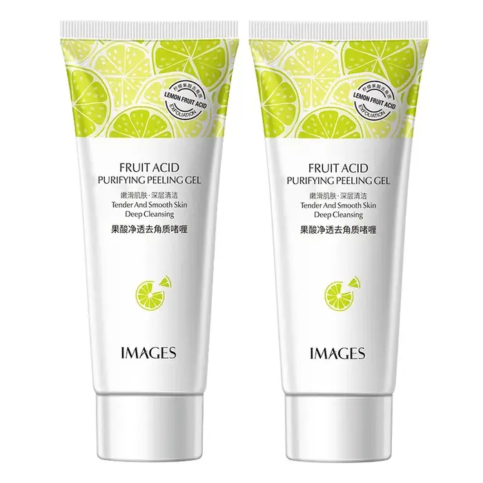 Gel gommant pour le visage aux acides de fruits, crème exexpansive, nettoyage en profondeur, hydratant, élimination des points noirs