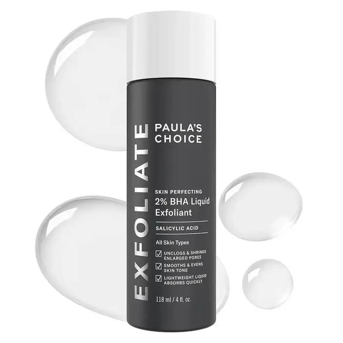 Essence à 2% d'acide salicylique qui nettoie en profondeur les pores, resserre les pores, améliore l