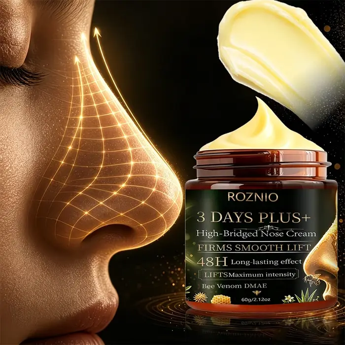 Crème raffermissante pour le nez à effet durable sur trois jours, resserre la peau du nez, atténue les ridules, lisse la texture du nez, effet longue durée pendant 48 heures, absorption rapide, non gr