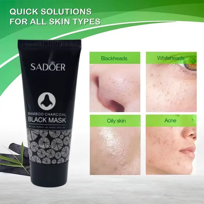 Masque au charbon de bambou pour points noirs