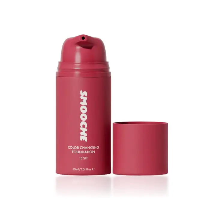 Fond de teint changeant de couleur avec SPF15, base longue tenue pour un teint uniforme, haute couvr