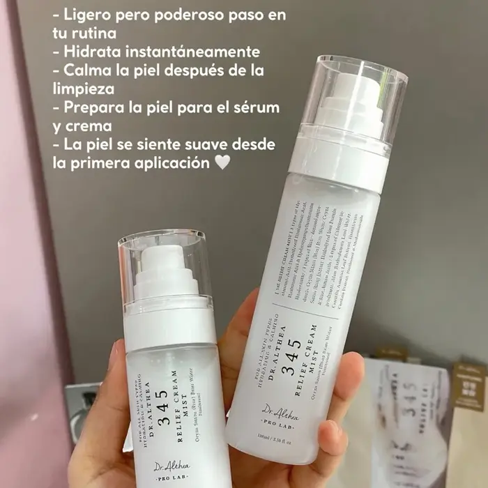 Crème en Brume Apaisante Dr.Althea 345 Originale 147, Crème Antioxydante Éclaircissante, Hydratante et Réparatrice Intensive, Brume d'Essence Originale