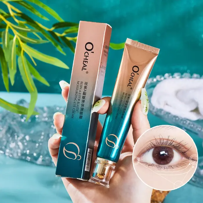 Ouqianya rétinol crème pour les yeux hydratant raffermissant soin des cernes traitement des ridules Anti-rides usage