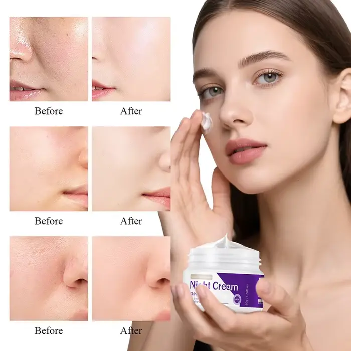 Crème hydratante raffermissante pour le visage à la niacinamide