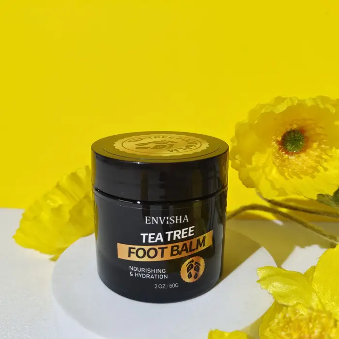 Crème de soin des pieds à l'arbre à thé ENVISHA, talons fendillés, peau lisse, hydratation intense, élimination des callosités, réparation, anti-dessèchement, exfoliation