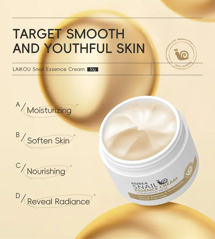 Crème hydratante et nourrissante à l'acide hyaluronique pour le visage