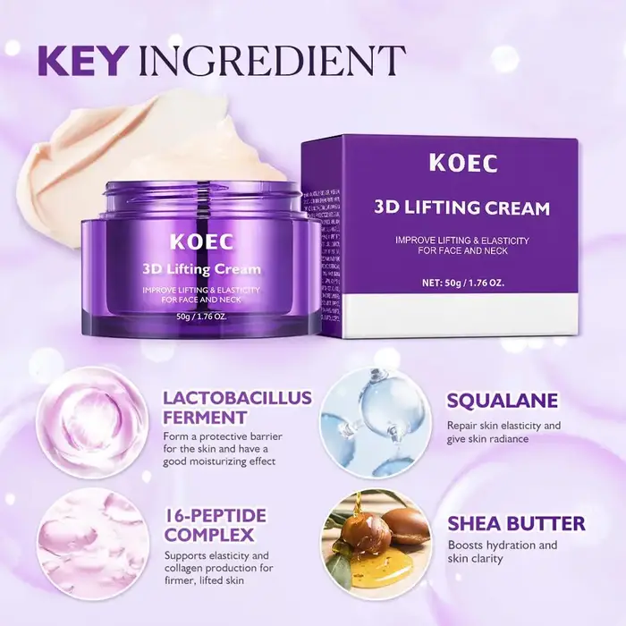 Crème visage anti-âge 3D liftante