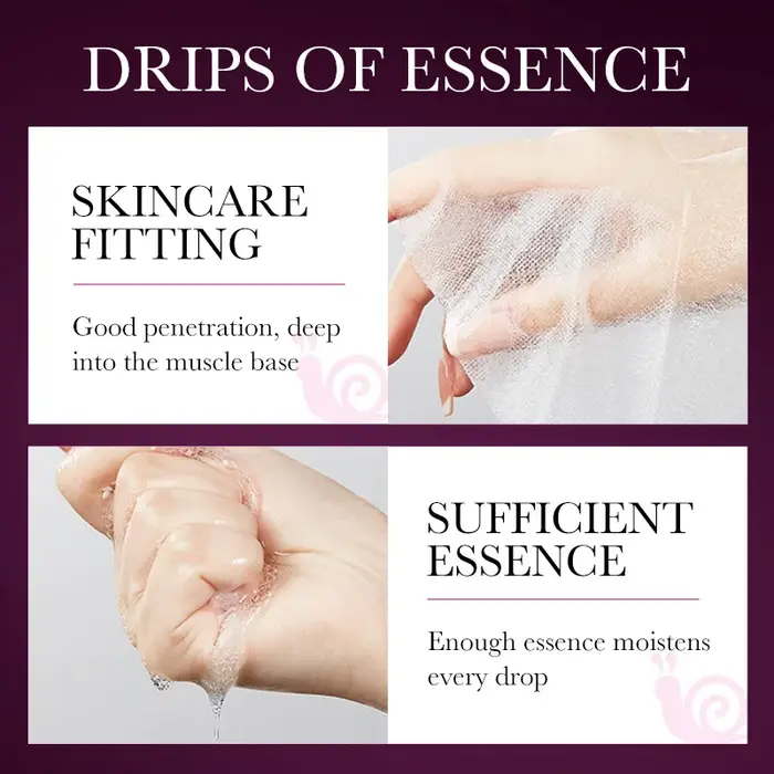 5 pièces SADOER escargot collagène masque Facial raffermissant hydratant éclaircissant