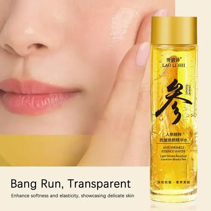 Sérum pour le visage au Ginseng doré, Essence polypeptidique, hydratant, lissant, pour le soin de la peau, Toner au Ginseng, 120ml/30ml