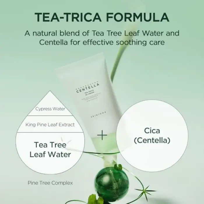 Crème hydratante pour le visage SKIN1004 Tea-Trica BS à la Centella Asiatica