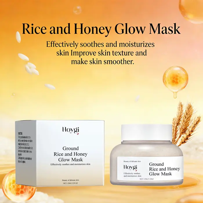 Masque Visage au Miel et au Riz Nettoyant en Profondeur