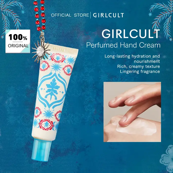 Crème pour les mains parfumée Girlcult avec porte-clés, édition charme, Texture crème, hydratant et 