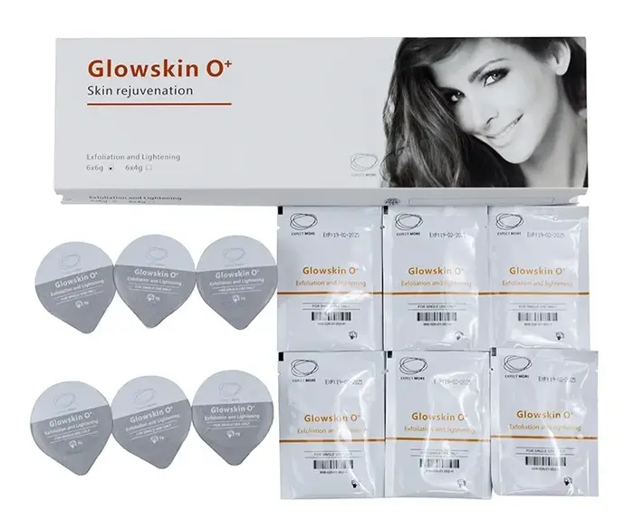 Crème éclaircissante pour la peau professionnelle, kit de traitement à l'oxygène O2, gel anti-âge
